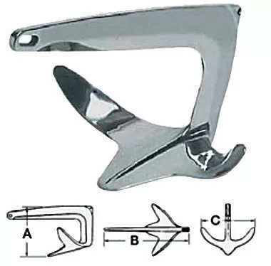 ΑΓΚΥΡΑ ΤΥΠΟΥ BRUCE INOX 316